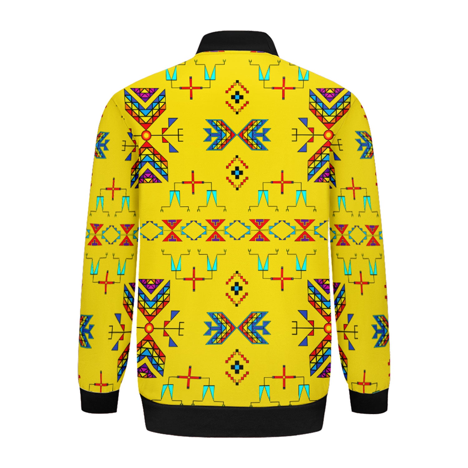 Rainy Chief Rainbow Yellow Zippered Collared Lightweight Jacket