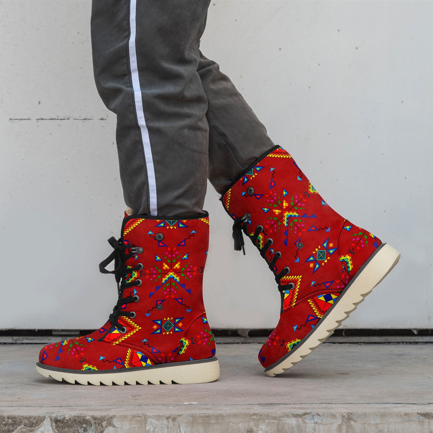 Buffalo Jump Red Polar Winter Boots