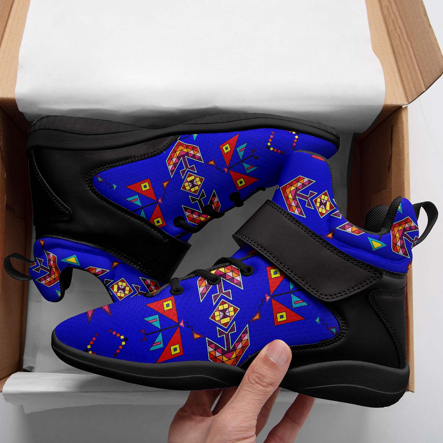 Scattered Generations Royal Ipottaa Basketball / Sport High Top Shoes - Black Sole