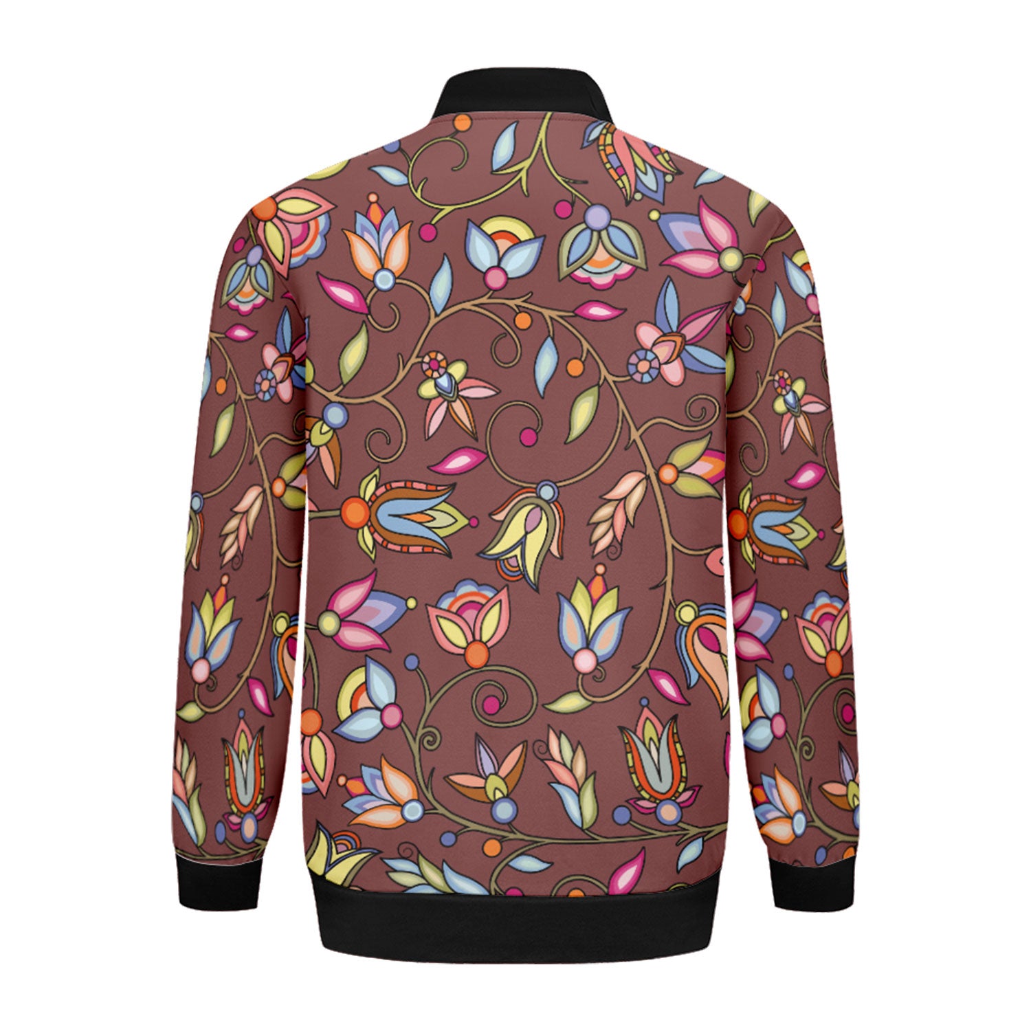 Buffalo Bloom Clay Zippered Collared Lightweight Jacket