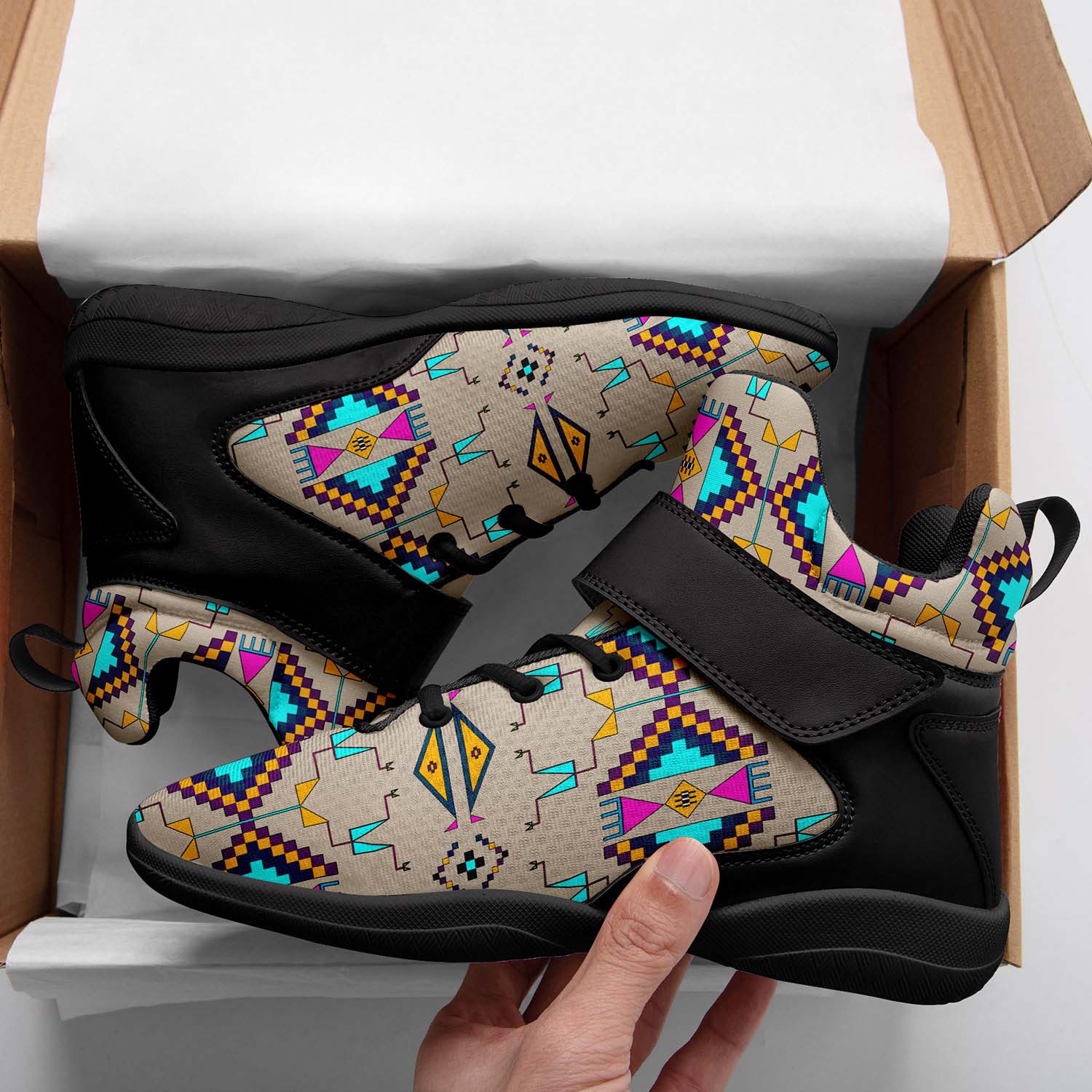 Rite of Passage Sand Ipottaa Basketball / Sport High Top Shoes - Black Sole