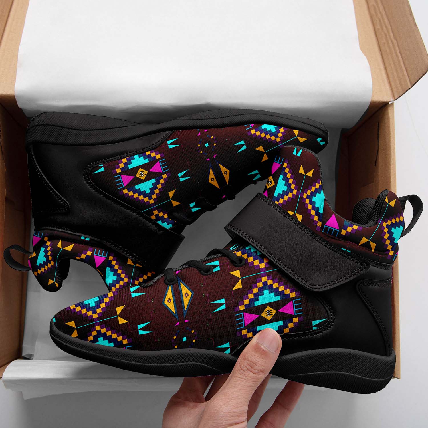 Rite of Passage Pemmican Berry Ipottaa Basketball / Sport High Top Shoes - Black Sole