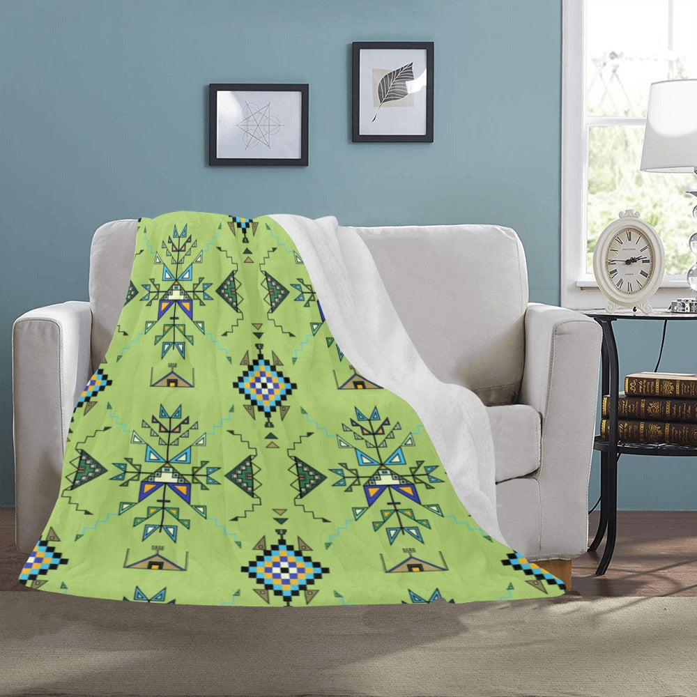 Bear Shield Green Ultra-Soft Micro Fleece Blanket 50"x60"