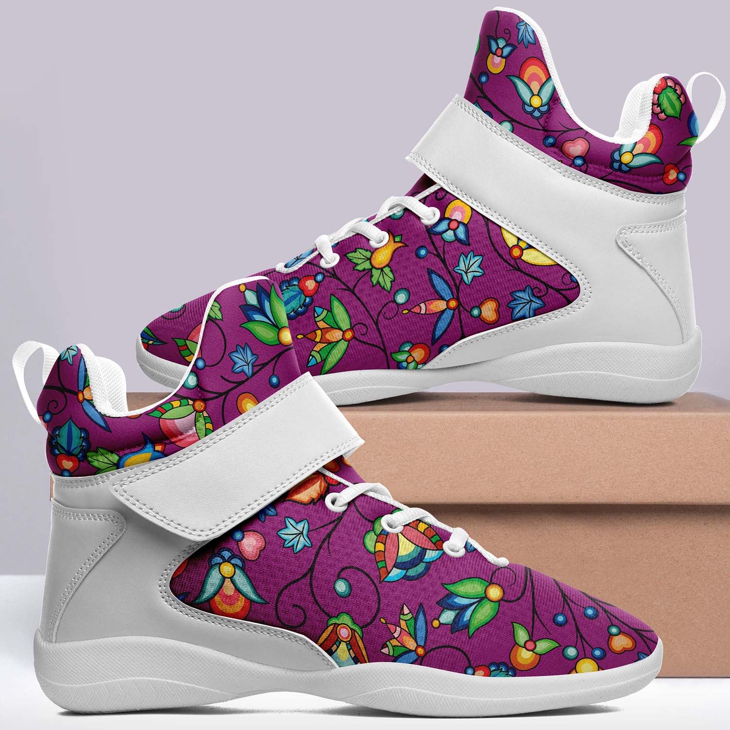 Prairie Plains Spirit Berry Soup Ipottaa Basketball / Sport High Top Shoes - White Sole