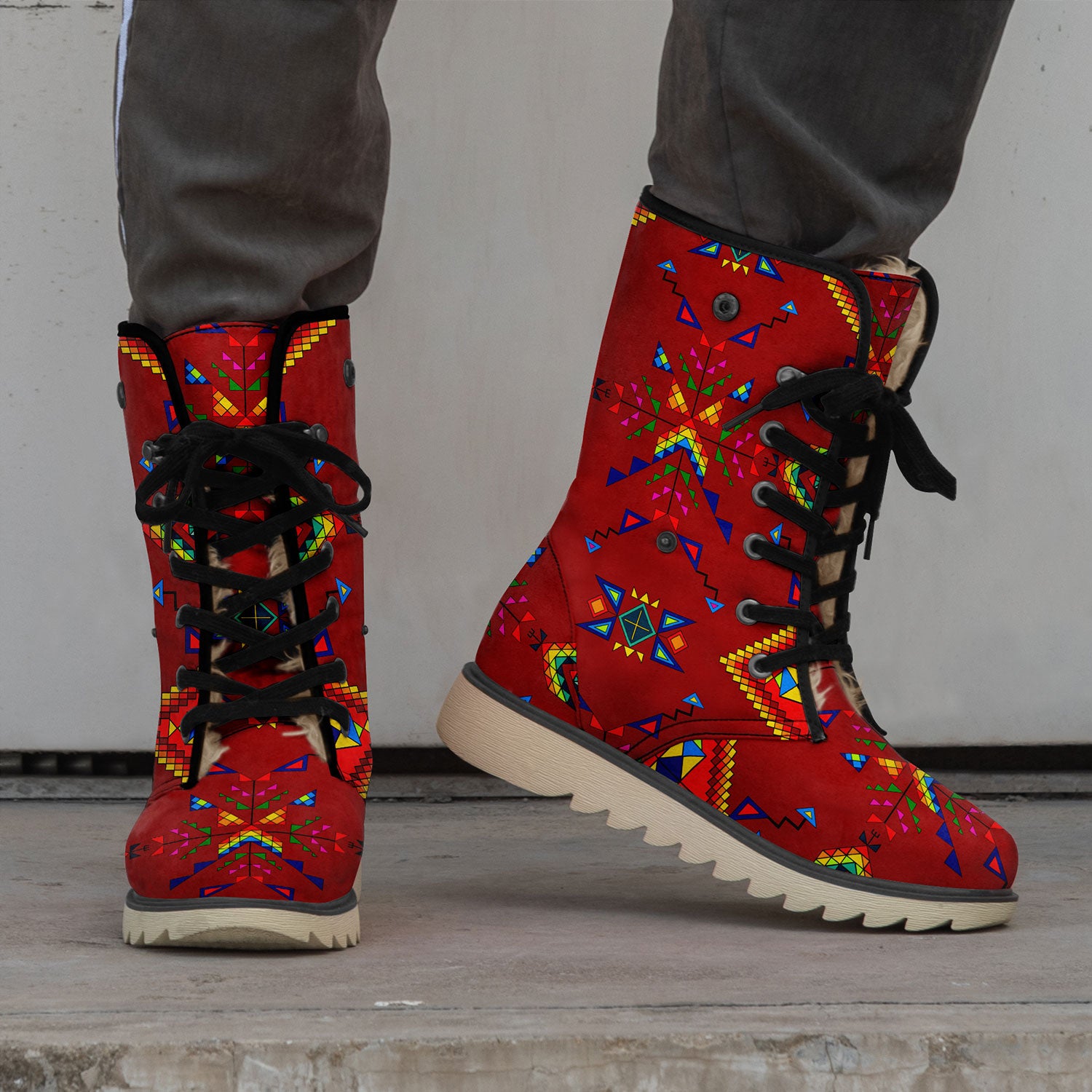 Buffalo Jump Red Polar Winter Boots