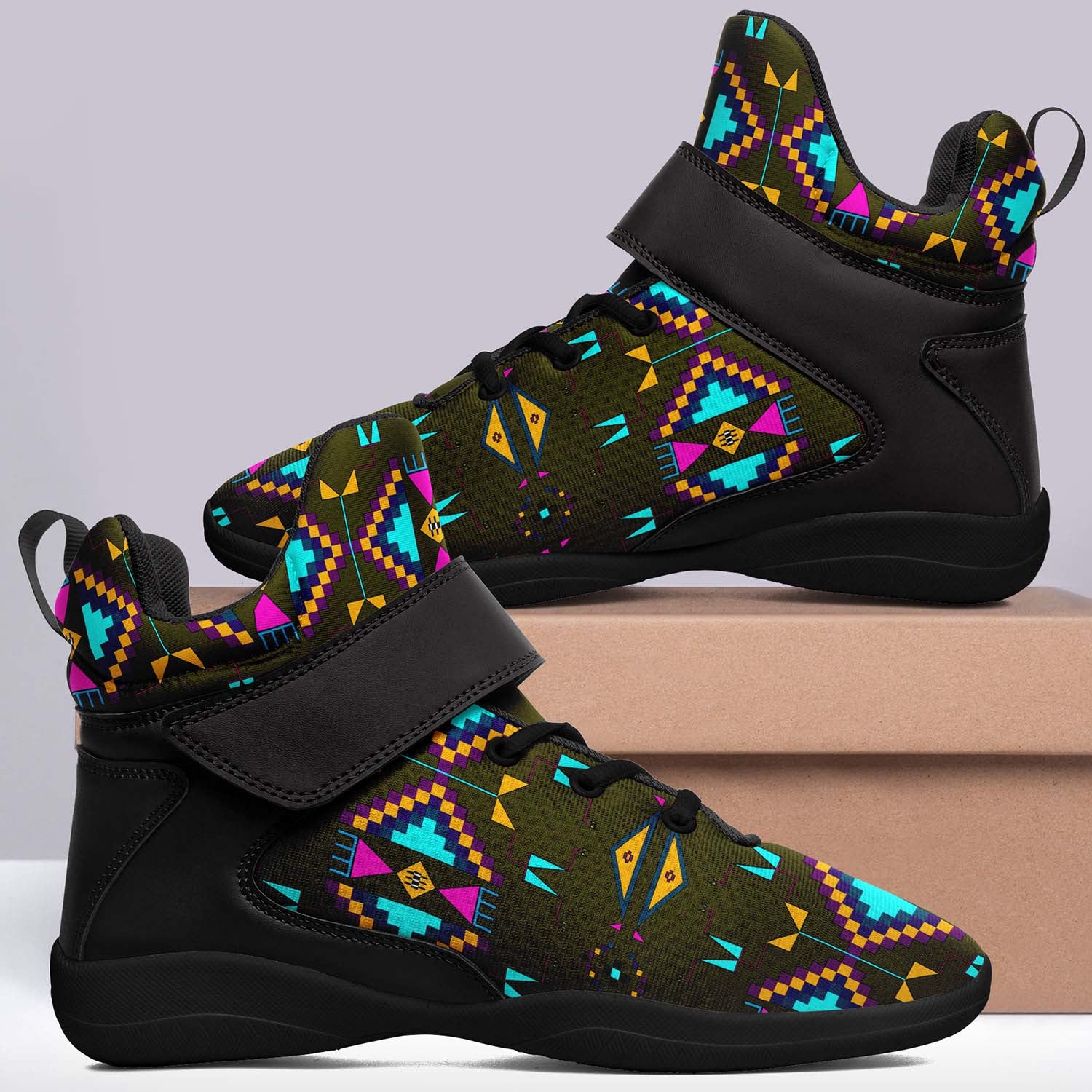 Rite of Passage Olive Ipottaa Basketball / Sport High Top Shoes - Black Sole