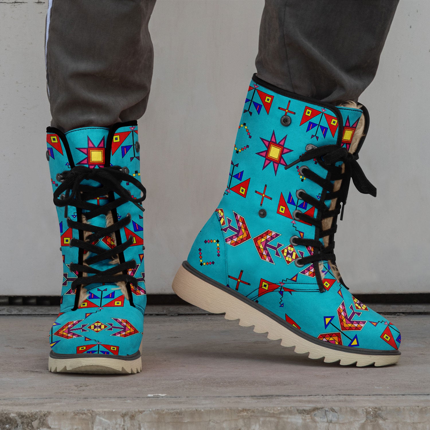 Scattered Generations Turquoise Polar Winter Boots