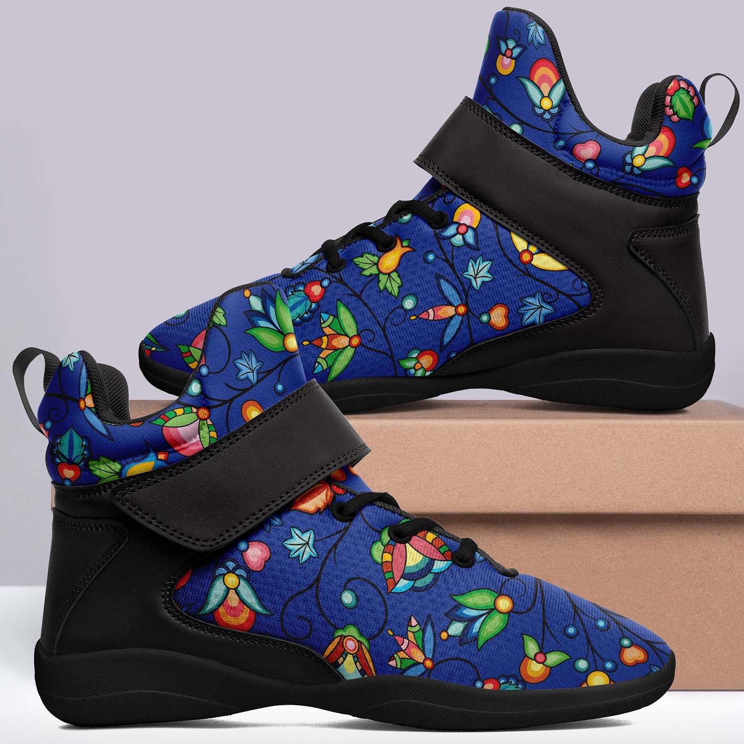 Prairie Plains Spirit Nightfall Ipottaa Basketball / Sport High Top Shoes - Black Sole