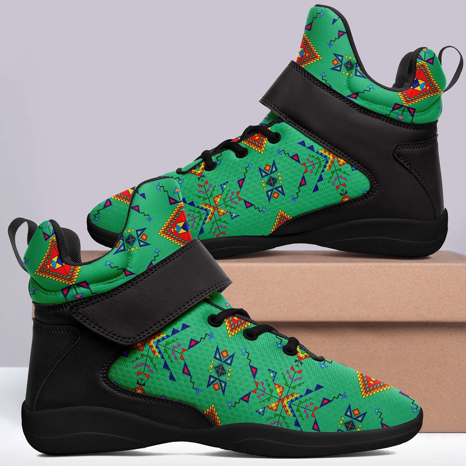 Buffalo Jump Sage Ipottaa Basketball / Sport High Top Shoes - Black Sole