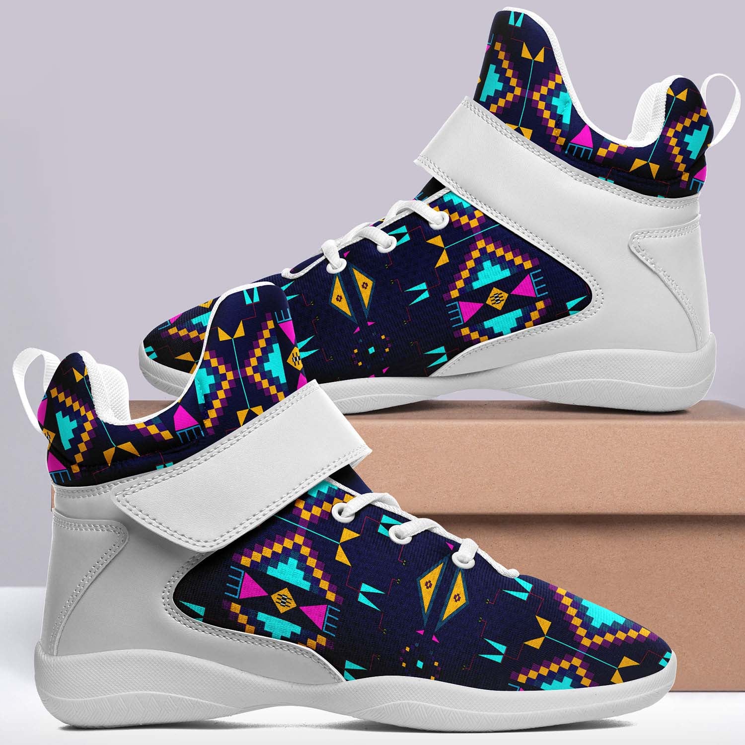 Rite of Passage Prairie Night Ipottaa Basketball / Sport High Top Shoes - White Sole
