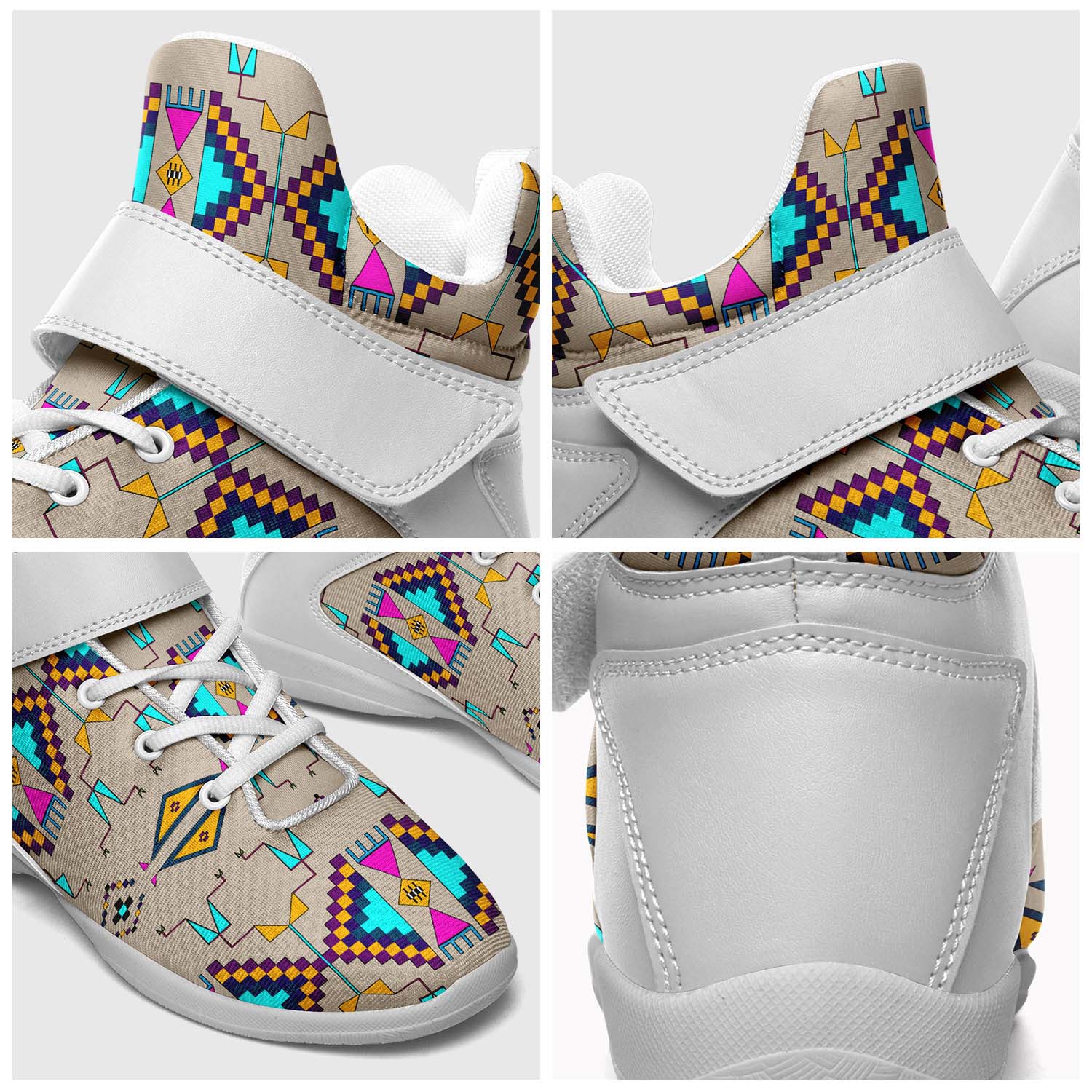 Rite of Passage Sand Ipottaa Basketball / Sport High Top Shoes - White Sole