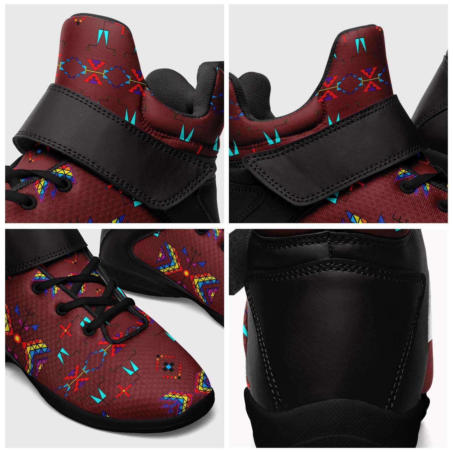 Rainy Chief Rainbow Earth Clay Ipottaa Basketball / Sport High Top Shoes - Black Sole