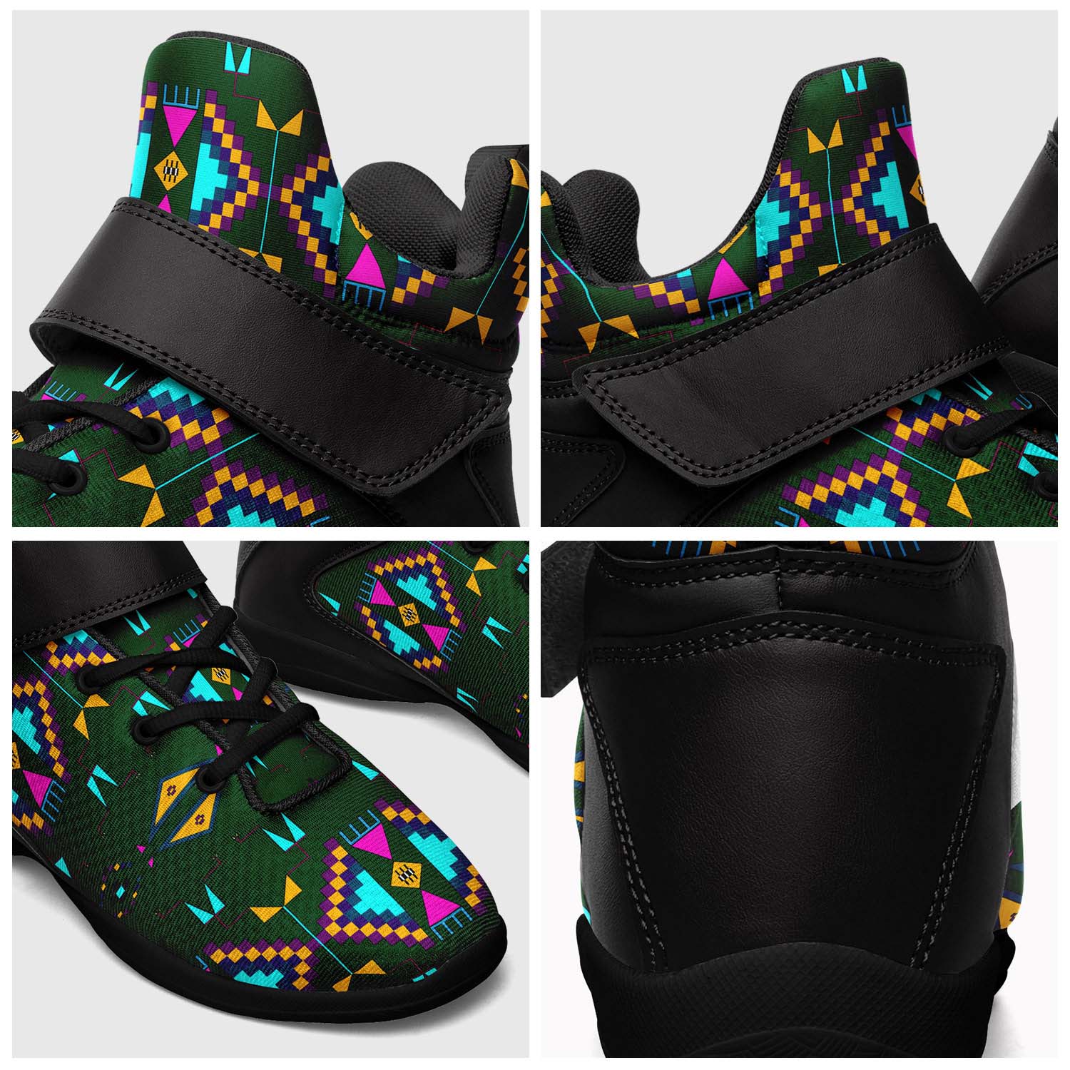 Rite of Passage Squash Leaf Ipottaa Basketball / Sport High Top Shoes - Black Sole