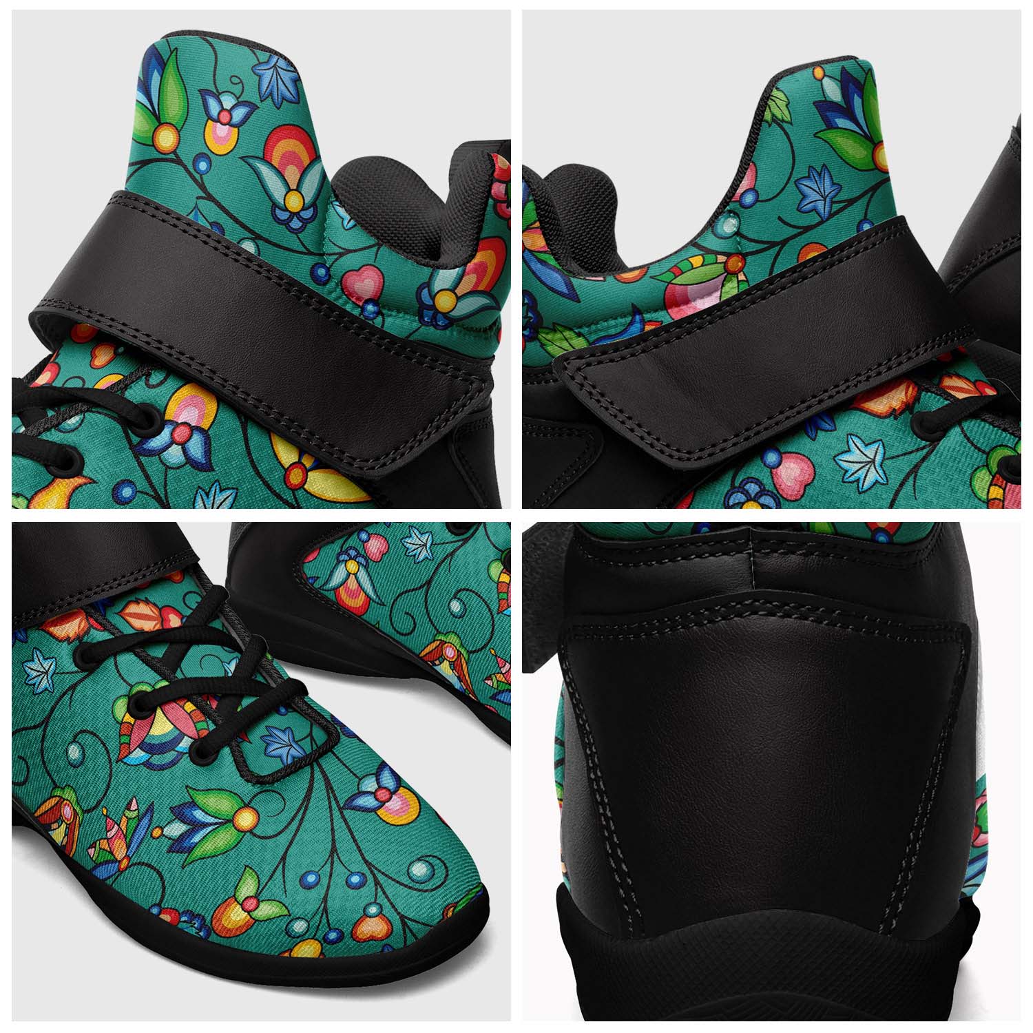 Prairie Plains Spirit Afternoon Sky Ipottaa Basketball / Sport High Top Shoes - Black Sole