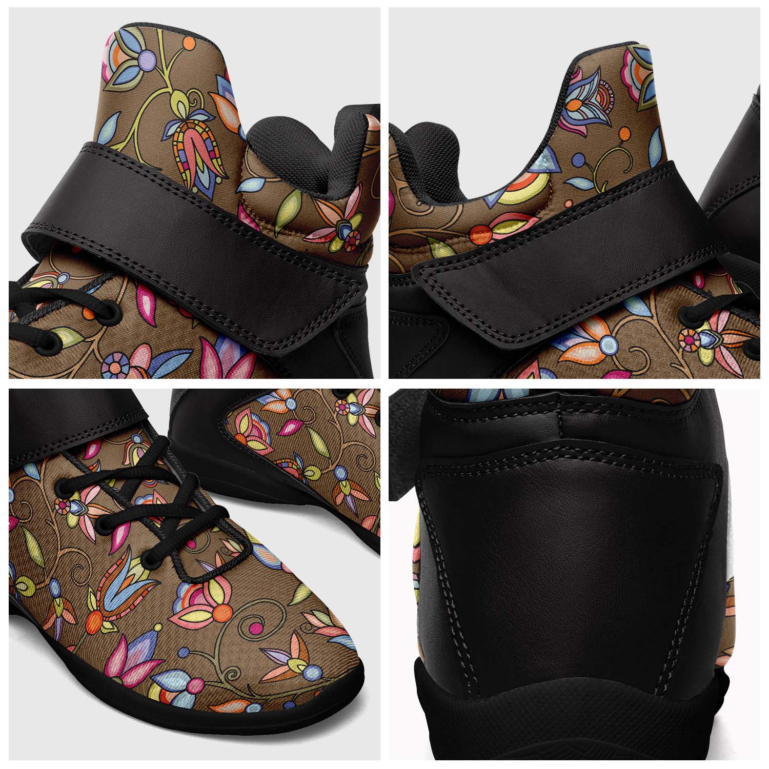 Buffalo Bloom Earth Song Ipottaa Basketball / Sport High Top Shoes - Black Sole