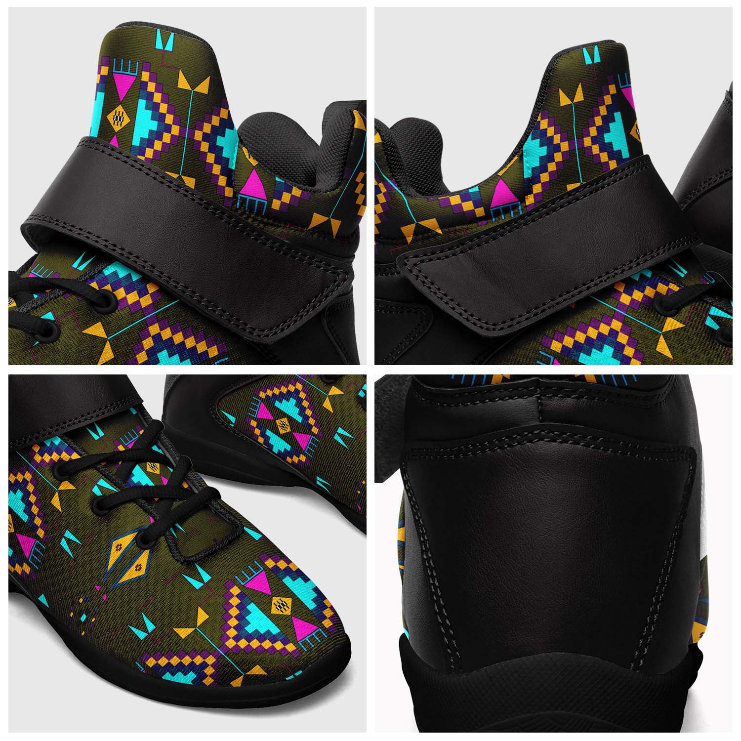 Rite of Passage Olive Ipottaa Basketball / Sport High Top Shoes - Black Sole
