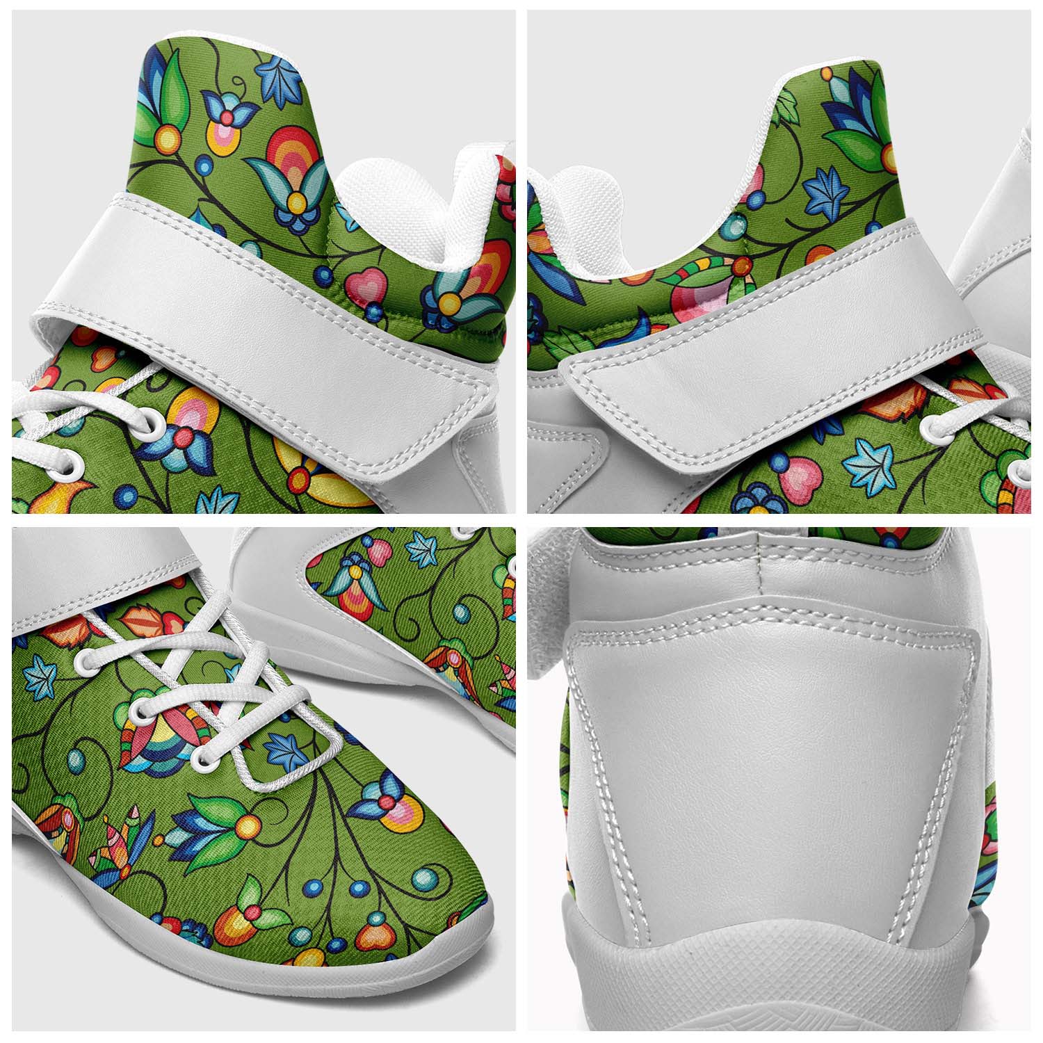 Prairie Plains Spirit Sweetgrass Ipottaa Basketball / Sport High Top Shoes - White Sole