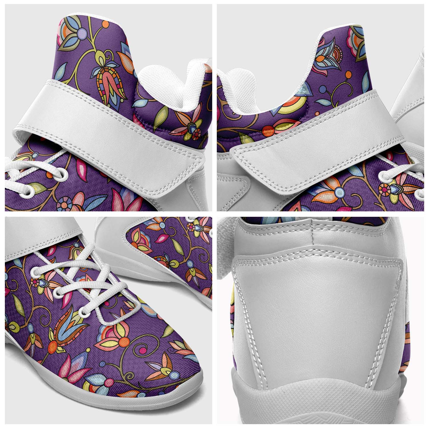 Buffalo Bloom Nightcloud Ipottaa Basketball / Sport High Top Shoes - White Sole