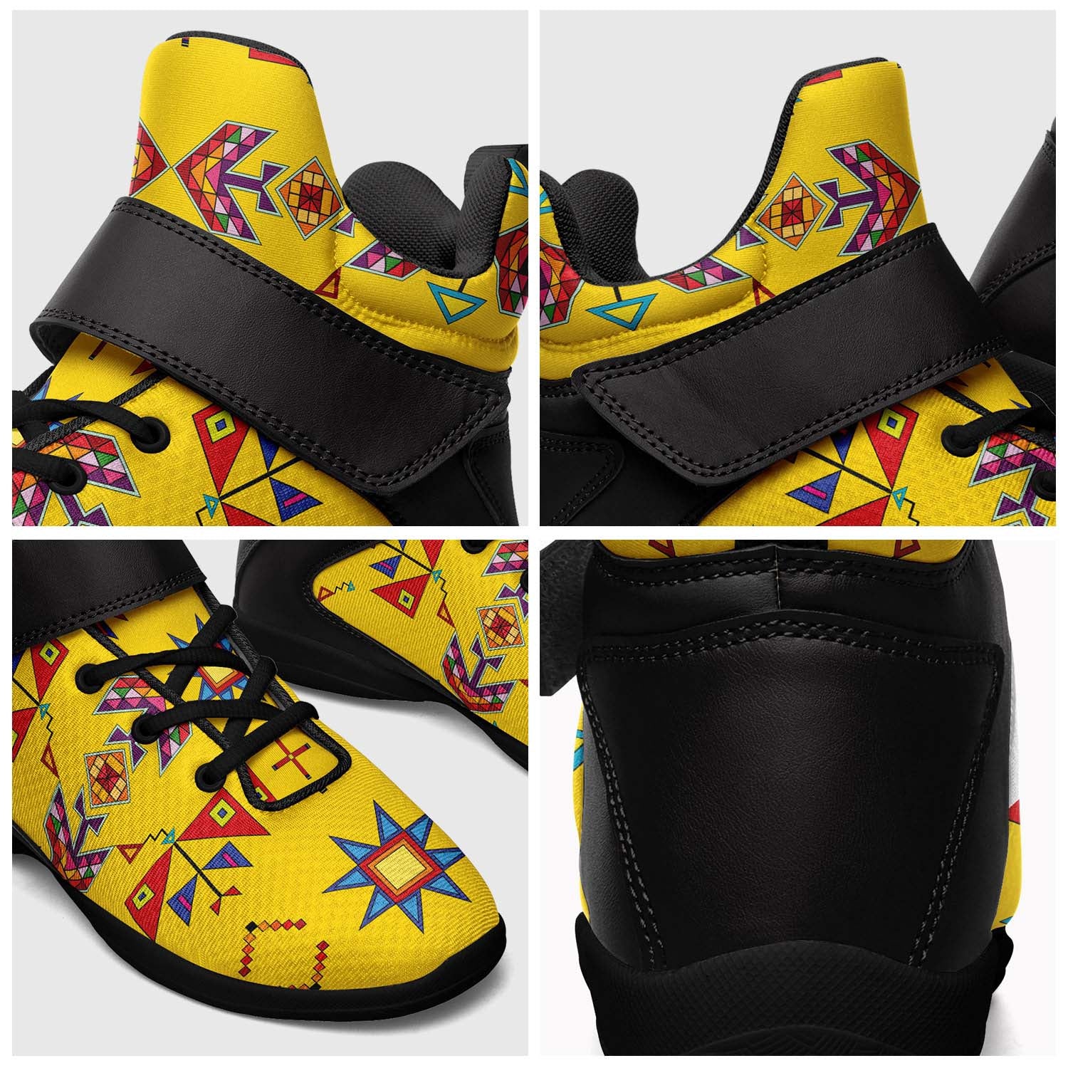 Scattered Generations Maize Ipottaa Basketball / Sport High Top Shoes - Black Sole