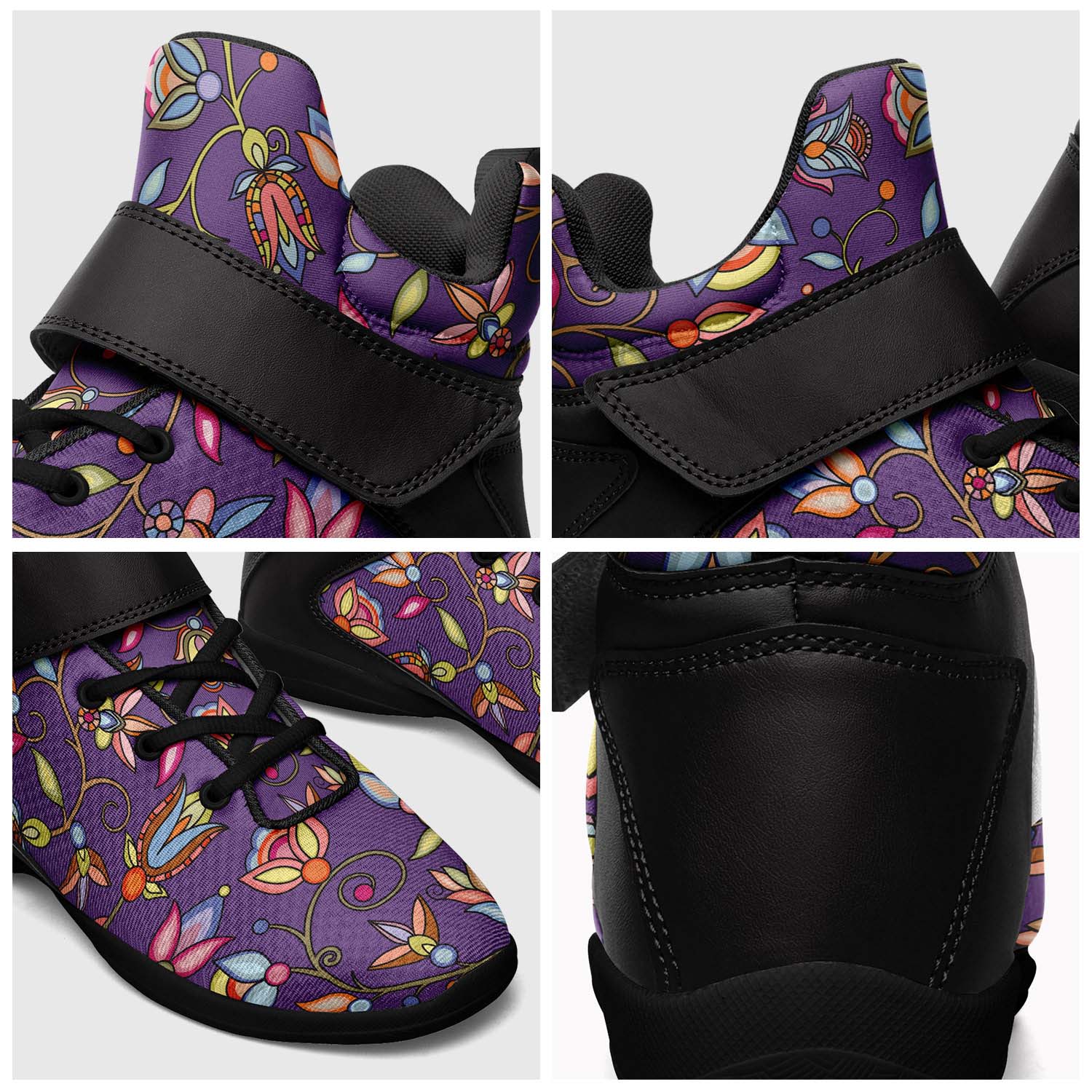 Buffalo Bloom Nightcloud Ipottaa Basketball / Sport High Top Shoes - Black Sole