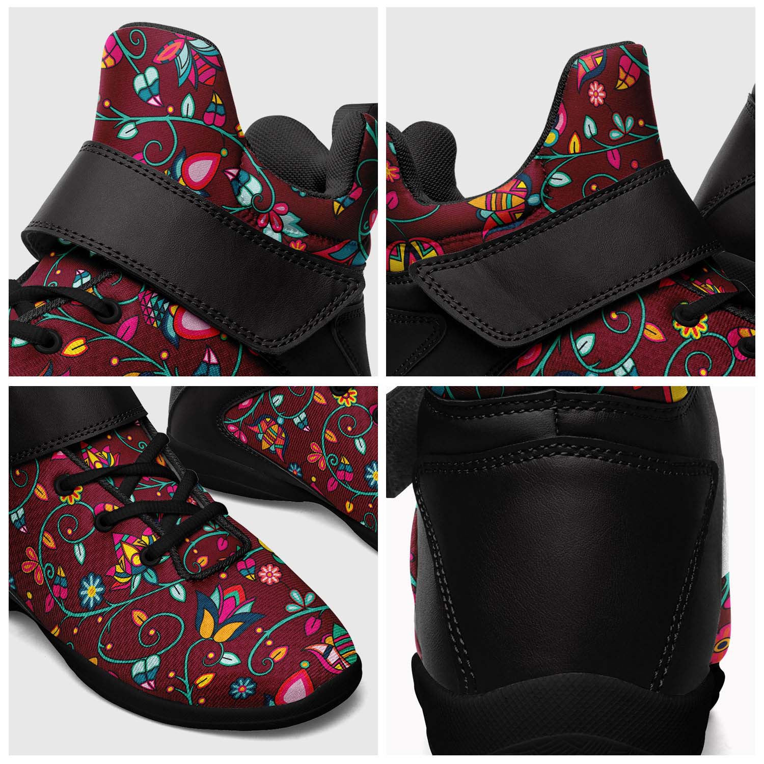Thorny Path Cranberry Ipottaa Basketball / Sport High Top Shoes - Black Sole