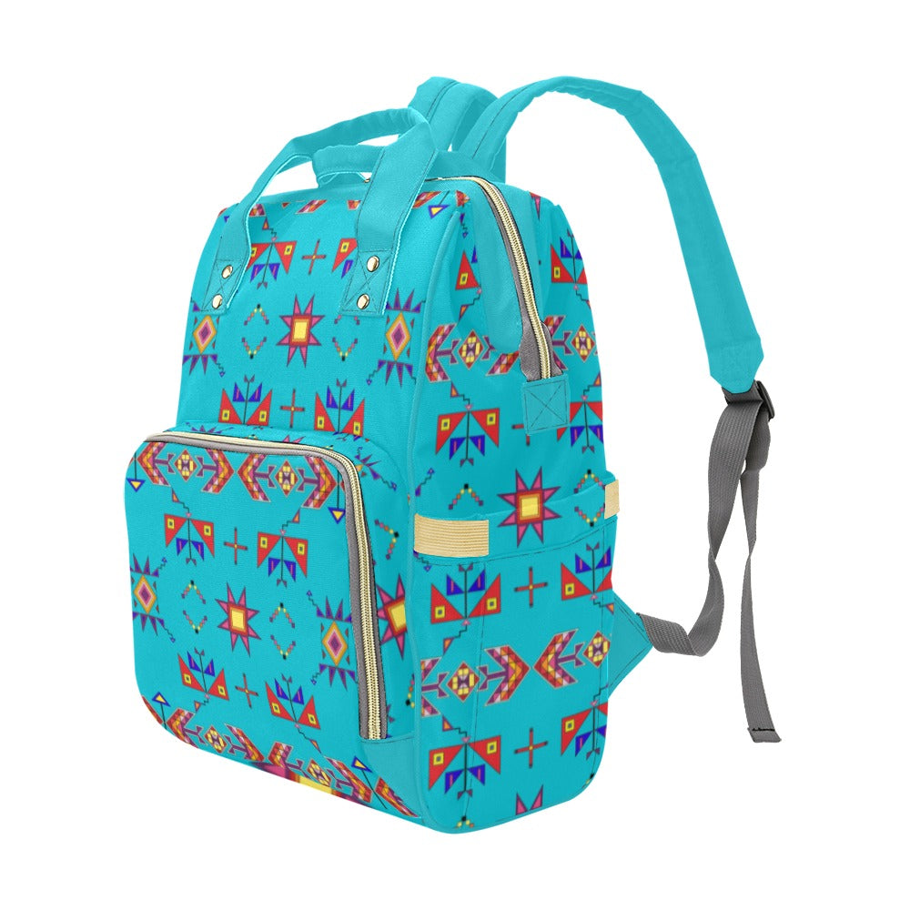 Scattered Generations Turquoise Multi-Function Diaper Backpack/Diaper Bag
