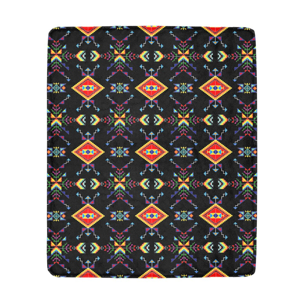Buffalo Jump Black Ultra-Soft Micro Fleece Blanket 50"x60"