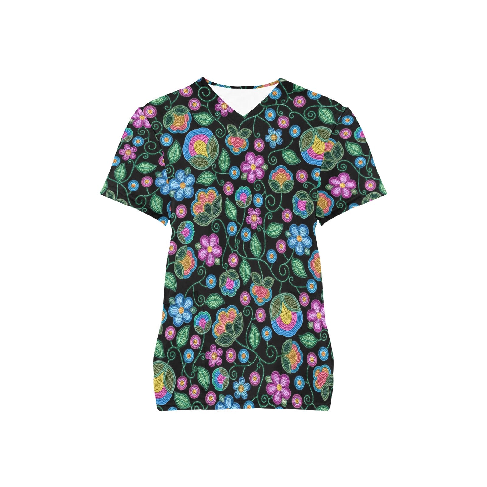 Turquoise Sunbeam Scrub Top
