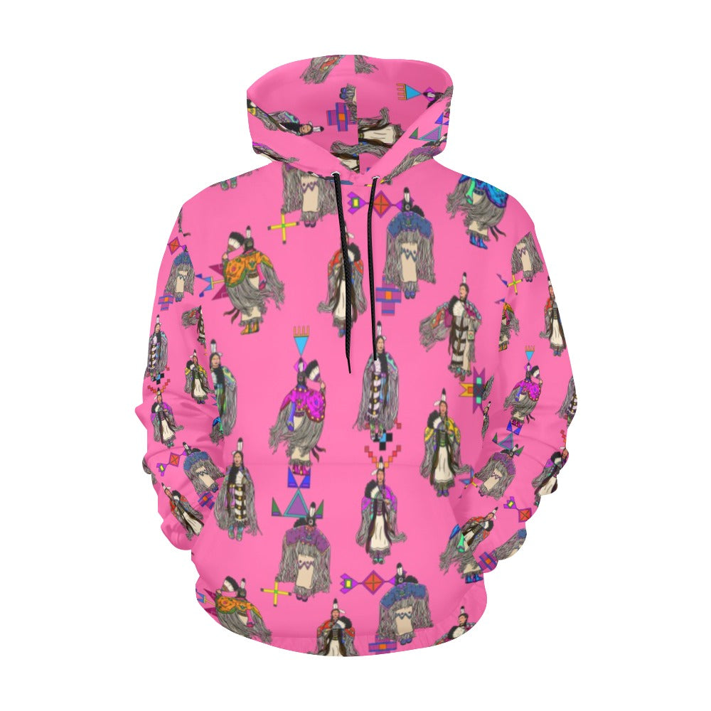 Women's Tradish Dancers Pink Hoodie for Women (USA Size)