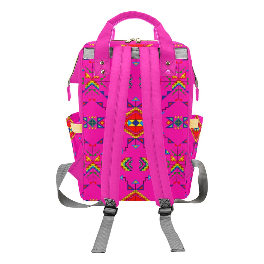 Buffalo Jump Pink Multi-Function Diaper Backpack/Diaper Bag