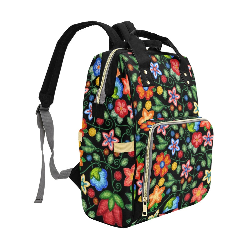 Morning Harmony Black Multi-Function Diaper Backpack/Diaper Bag