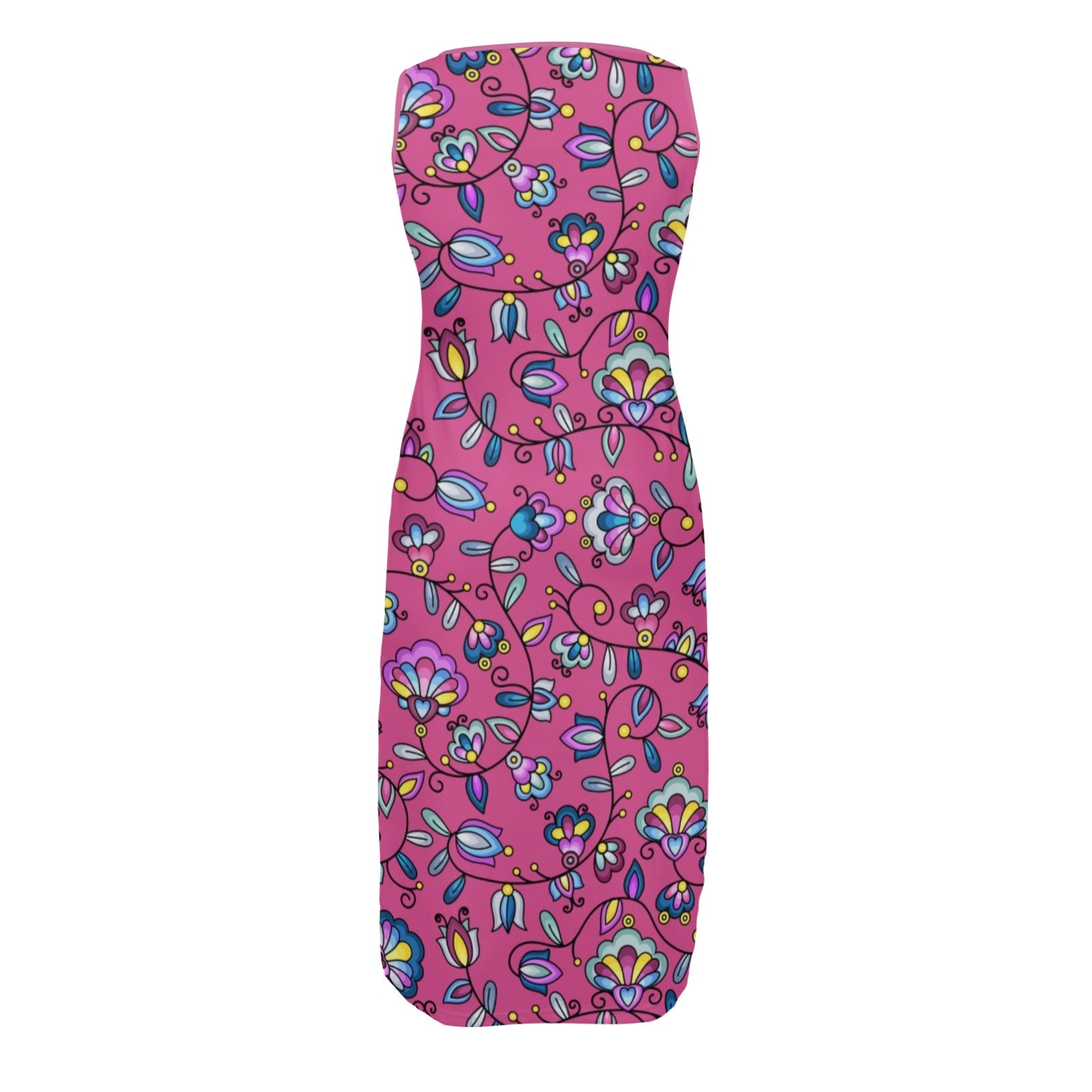 Autumn Bundle Blessing Pink Phaedra Sleeveless Open Fork Long Dress