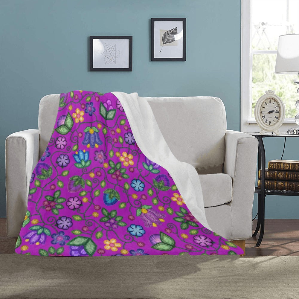 Bloom Uplift Purple Ultra-Soft Micro Fleece Blanket 40"x50"