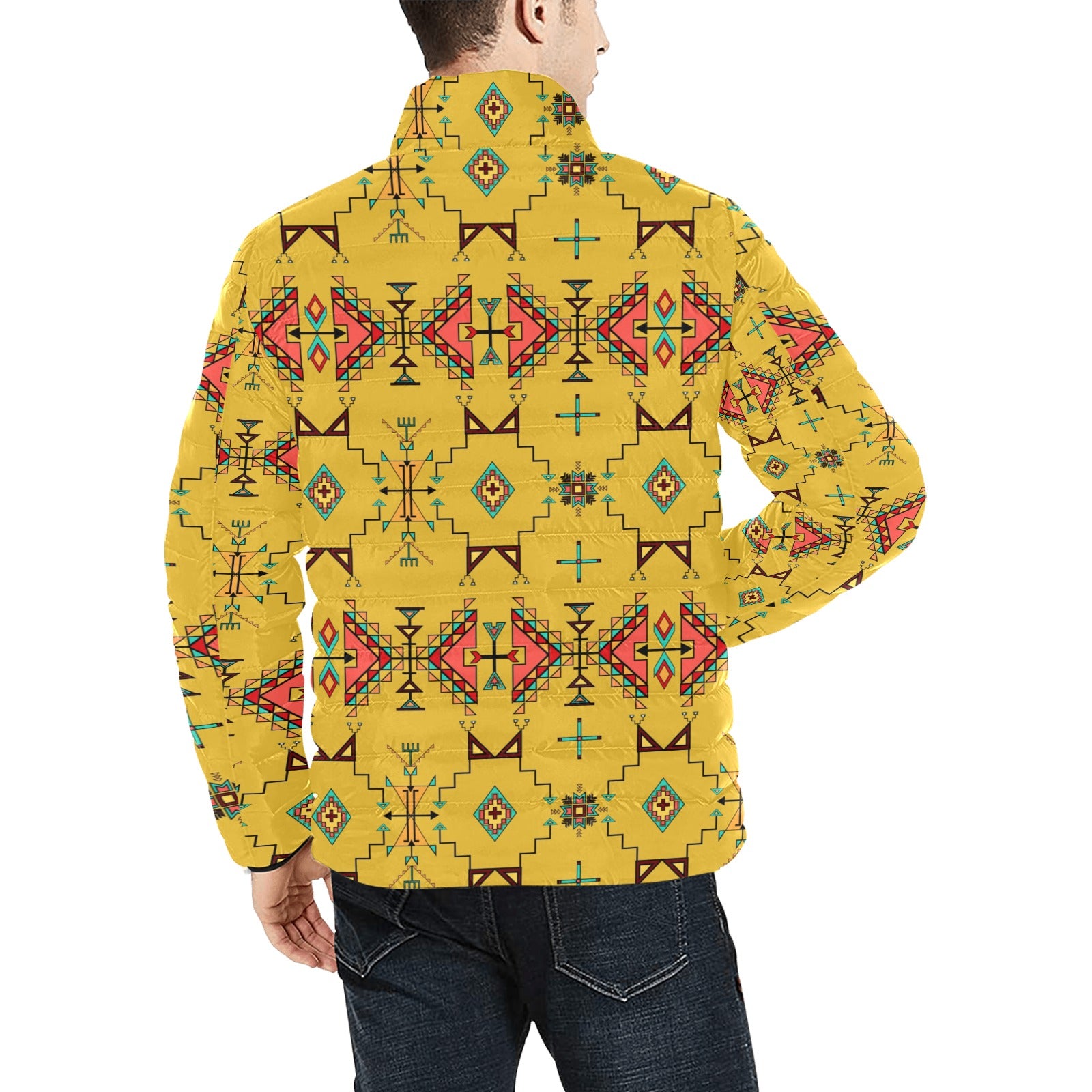 Thunder Flight Yellow Men's Padded Jacket