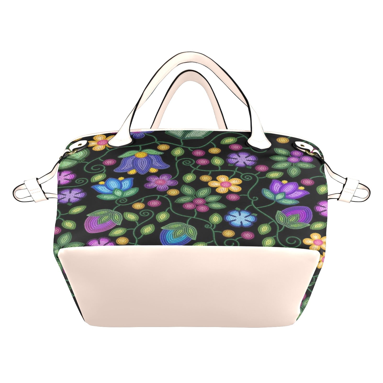 Bloom Uplift Black Clover Canvas Tote Bag