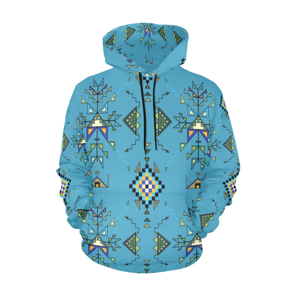 Bear Shield Blue Hoodie for Men (USA Size)