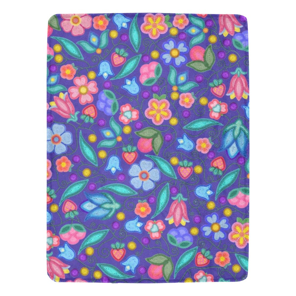 Sweet Offering Indigo Ultra-Soft Micro Fleece Blanket 60"x80"