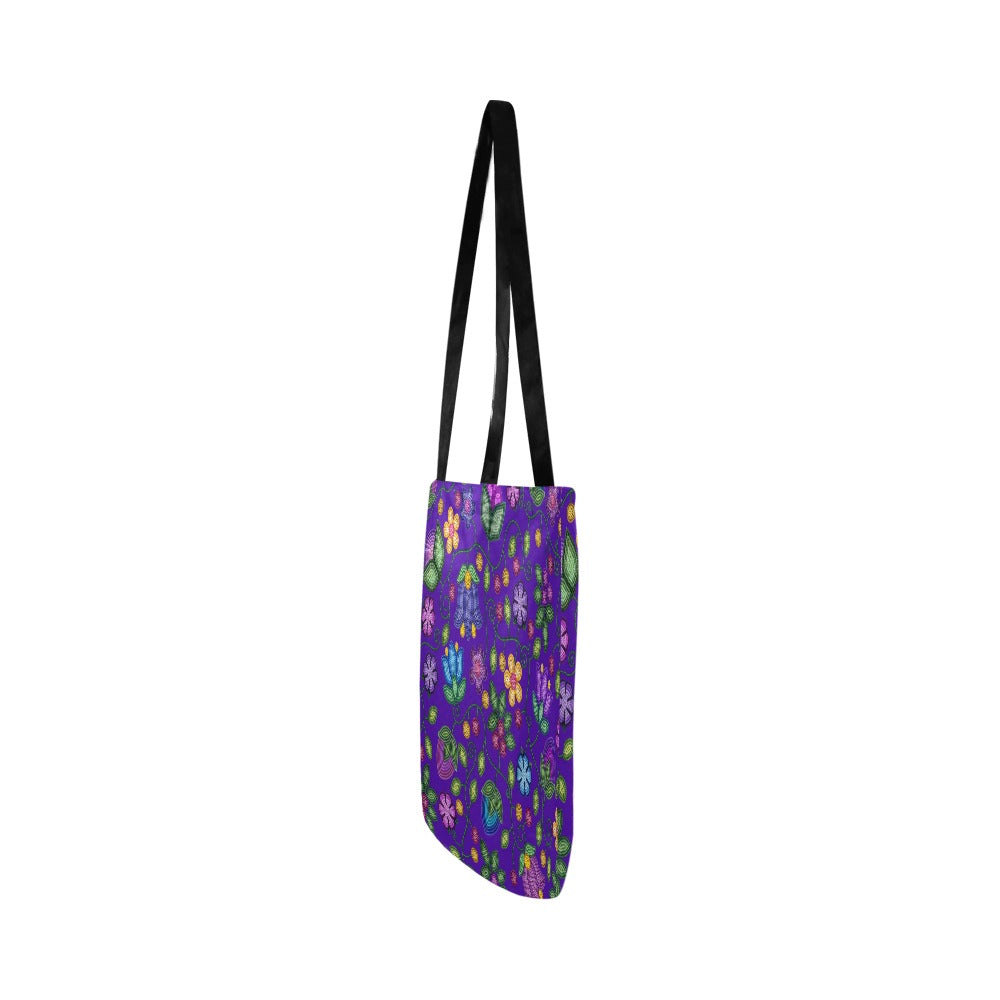 Bloom Uplift Indigo Reusable Shopping Bag (Two sides)