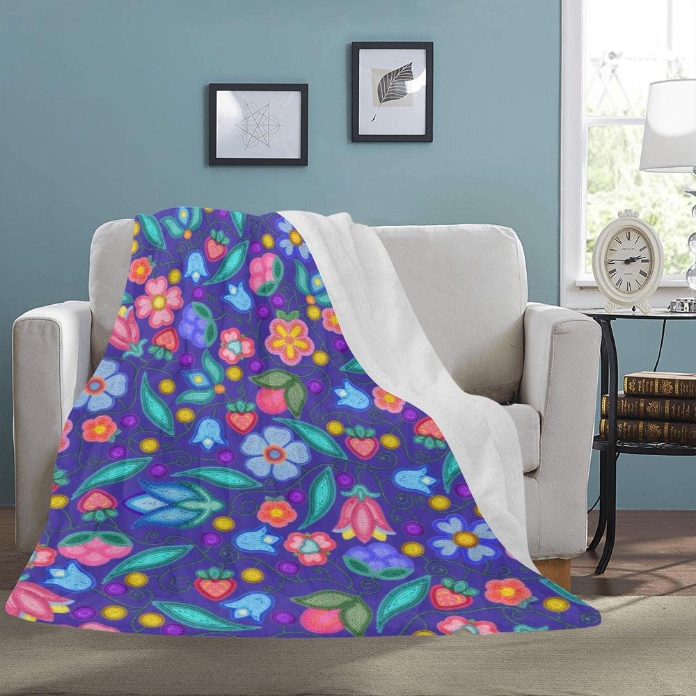 Sweet Offering Indigo Ultra-Soft Micro Fleece Blanket 60"x80"