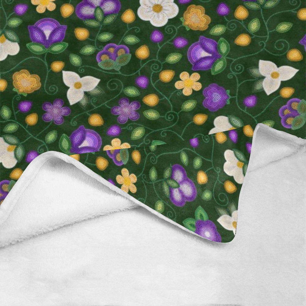 Midnight Moss Bloom Forest Ultra-Soft Micro Fleece Blanket 50"x60"