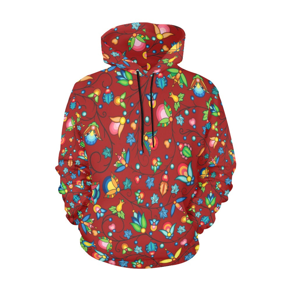 Prairie Plains Spirit Red Hoodie for Women (USA Size)
