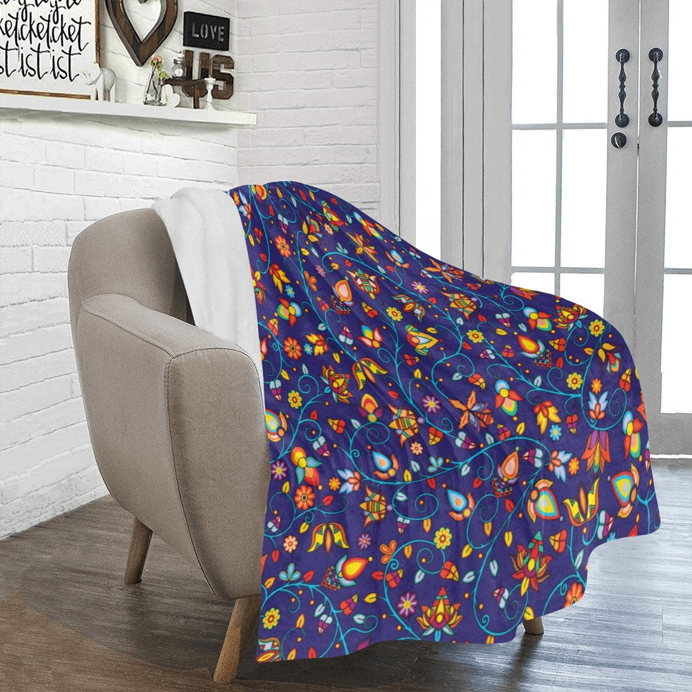 Thorny Path Blue Ultra-Soft Micro Fleece Blanket 50"x60"