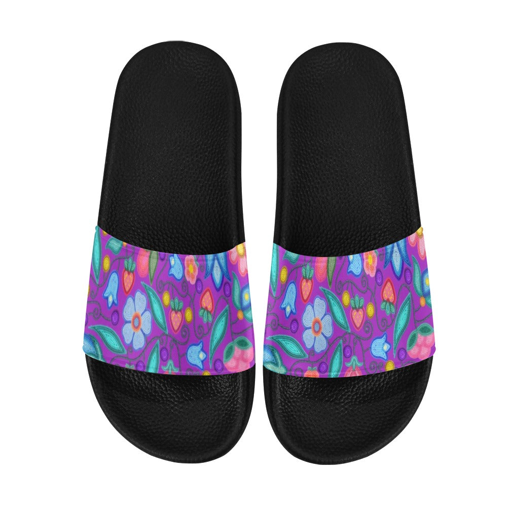 Sweet Offering Purple Men's Slide Sandals