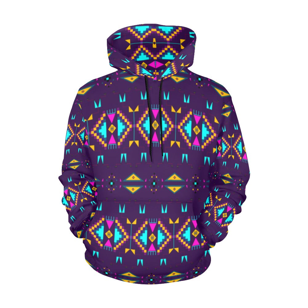 Rite of Passage Dark Purple Hoodie for Women (USA Size)