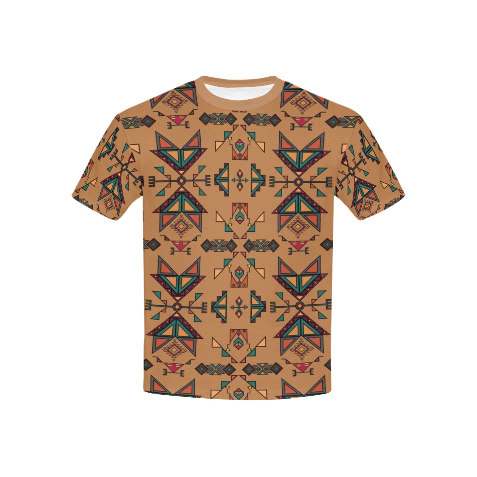 Arrow dawn Fabric Brown Kids' T-shirt (USA Size)