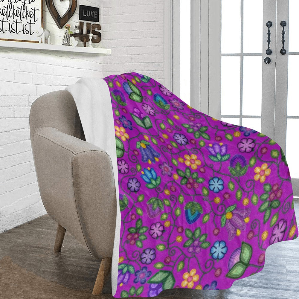 Bloom Uplift Purple Ultra-Soft Micro Fleece Blanket 60"x80"