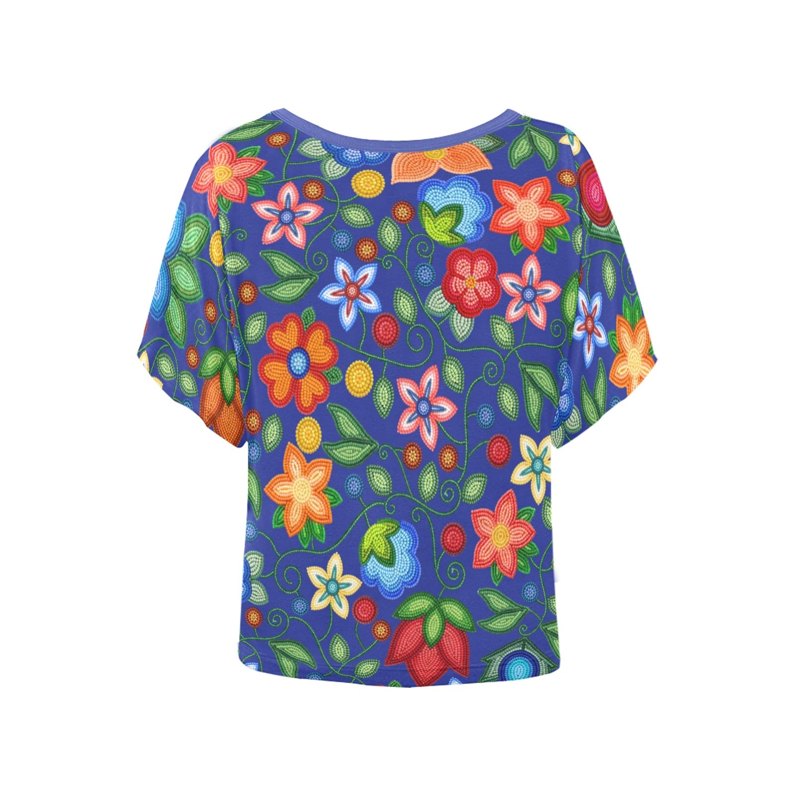 Morning Harmony Sapphire Women's Batwing-Sleeved Blouse T-shirt