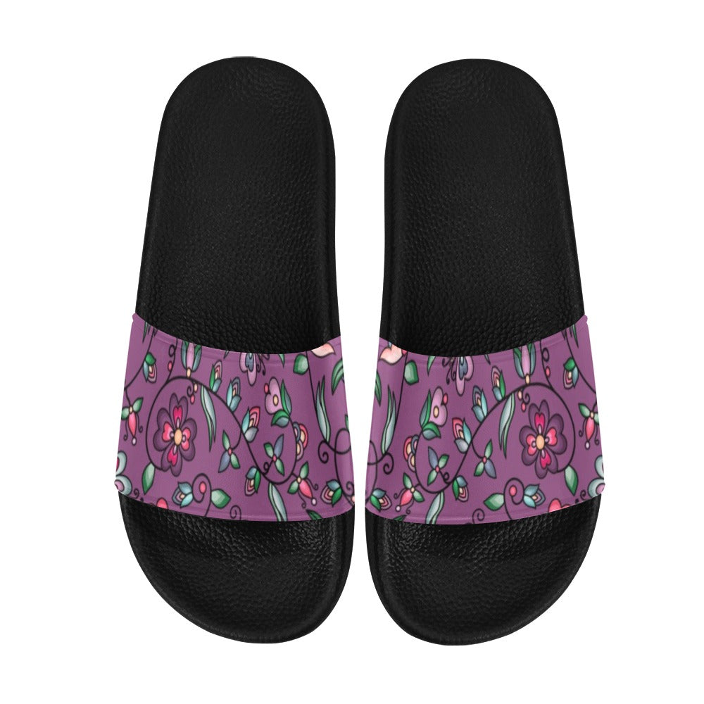 Amber Evening Garland Purple Men's Slide Sandals