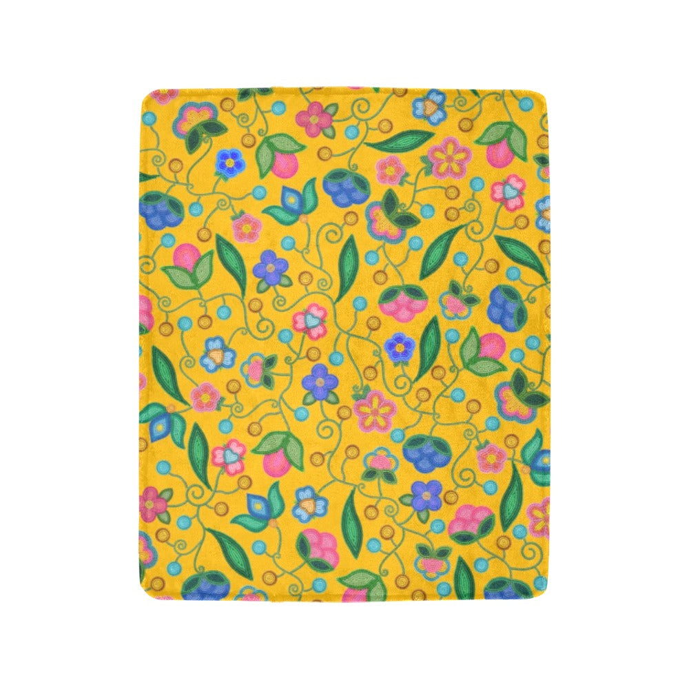Skyberry Serenade Yellow Ultra-Soft Micro Fleece Blanket 40"x50"
