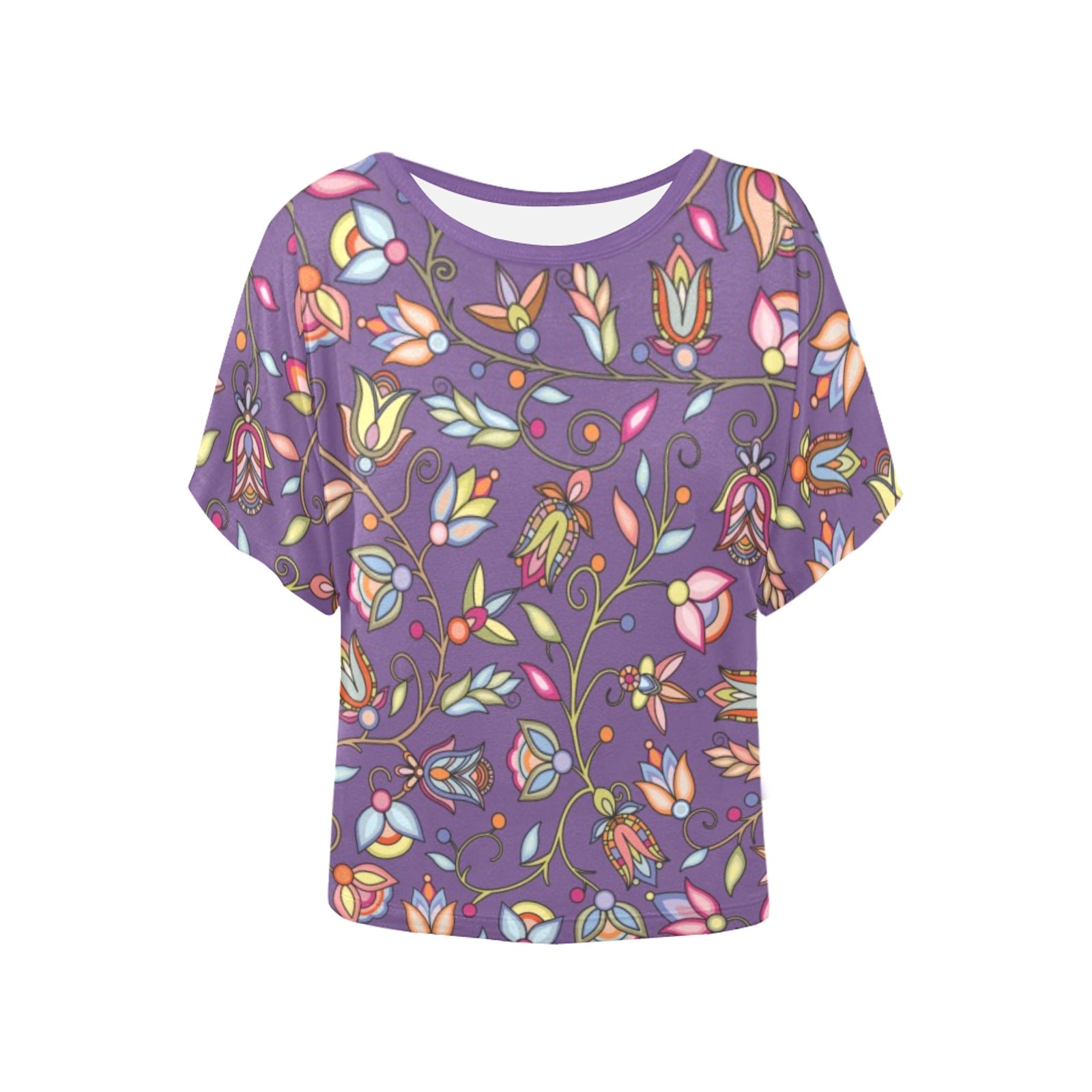 Buffalo Bloom Nightcloud Women's Batwing-Sleeved Blouse T shirt